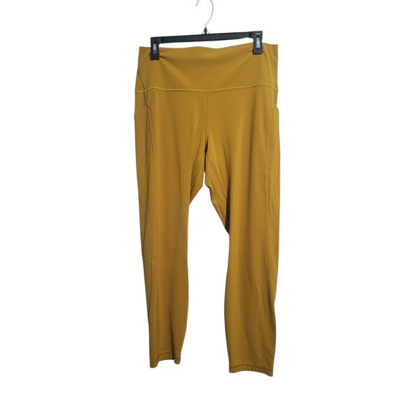 Lululemon Align High Rise Pant with Pockets 25" Gold Spice Size 14 Excellent - Picture 1 of 3
